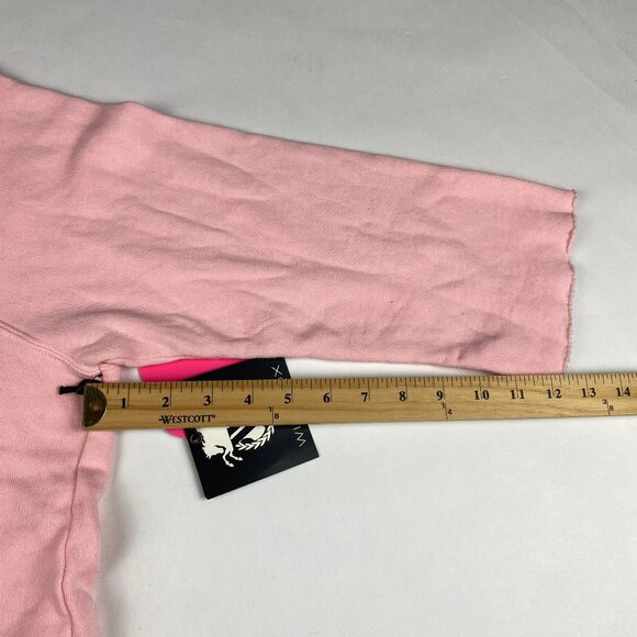 NWT Wildfox Sweatshirt Women's Size Medium "Fangs Are Fantastic" Pink - Picture 14 of 15